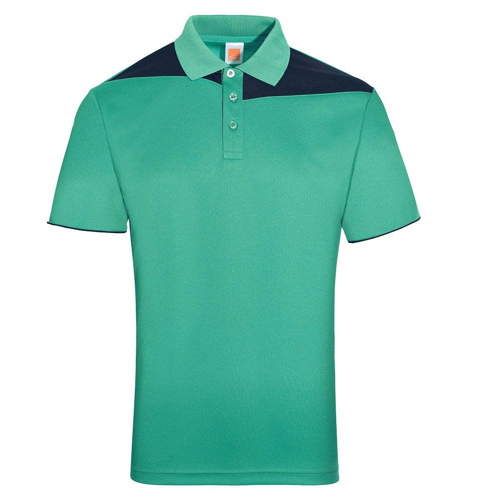 QD61 - Unisex Microfibre Eyelet Cut & Sew Polo Shirt 160gsm