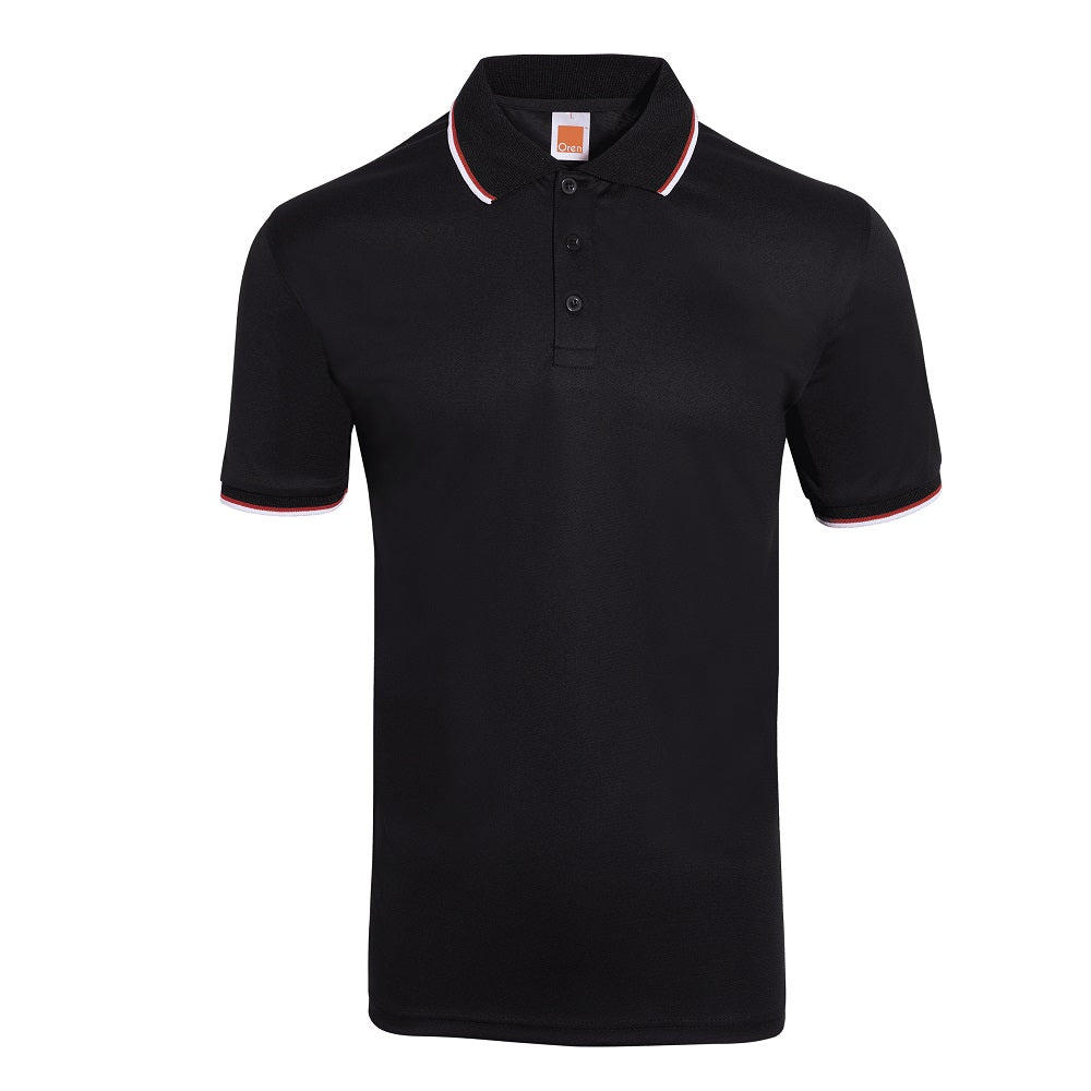 QD65 - Unisex Microfibre Tipped Collar & Cuff Polo Shirt 170gsm