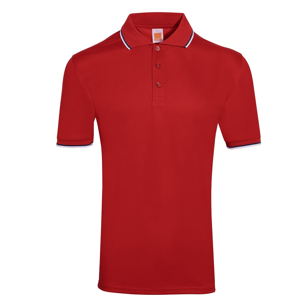 QD65 - Unisex Microfibre Tipped Collar & Cuff Polo Shirt 170gsm