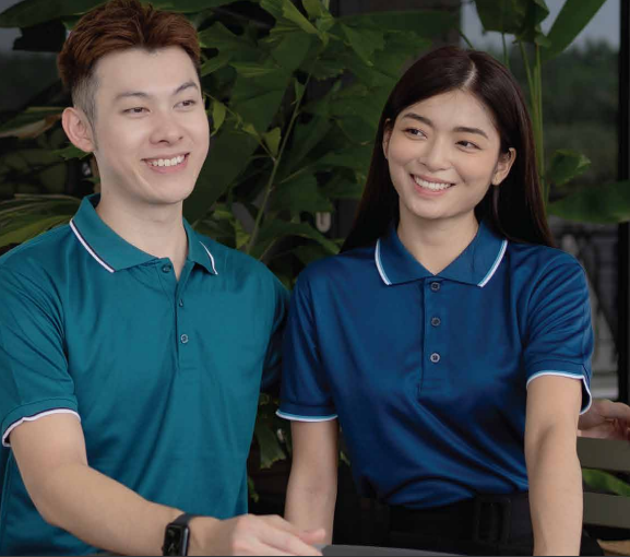 QD65 - Unisex Microfibre Tipped Collar & Cuff Polo Shirt 170gsm