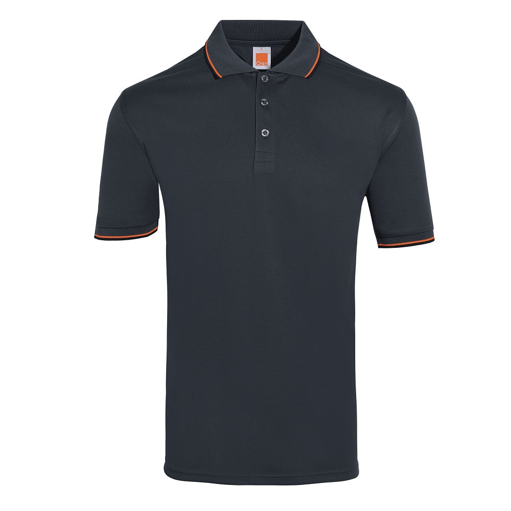QD65 - Unisex Microfibre Tipped Collar & Cuff Polo Shirt 170gsm
