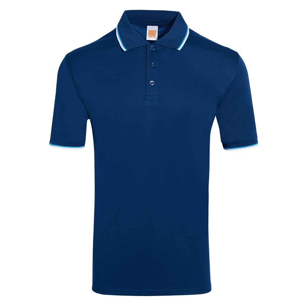 QD65 - Unisex Microfibre Tipped Collar & Cuff Polo Shirt 170gsm