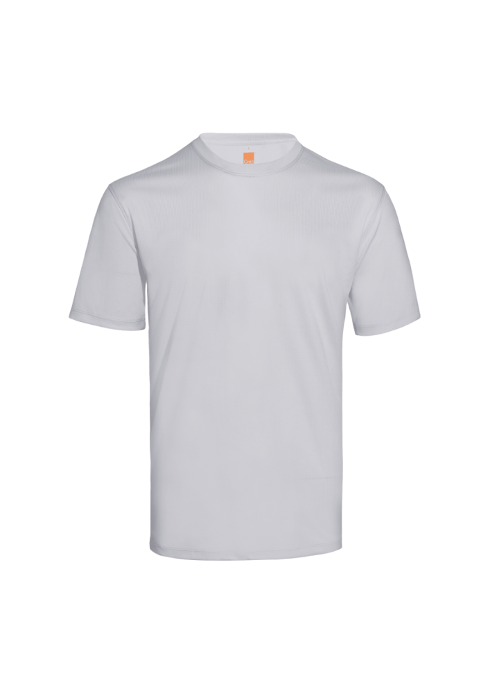 QD66 - Unisex Polyester Check Jacquard Antibac T-Shirt 140gsm