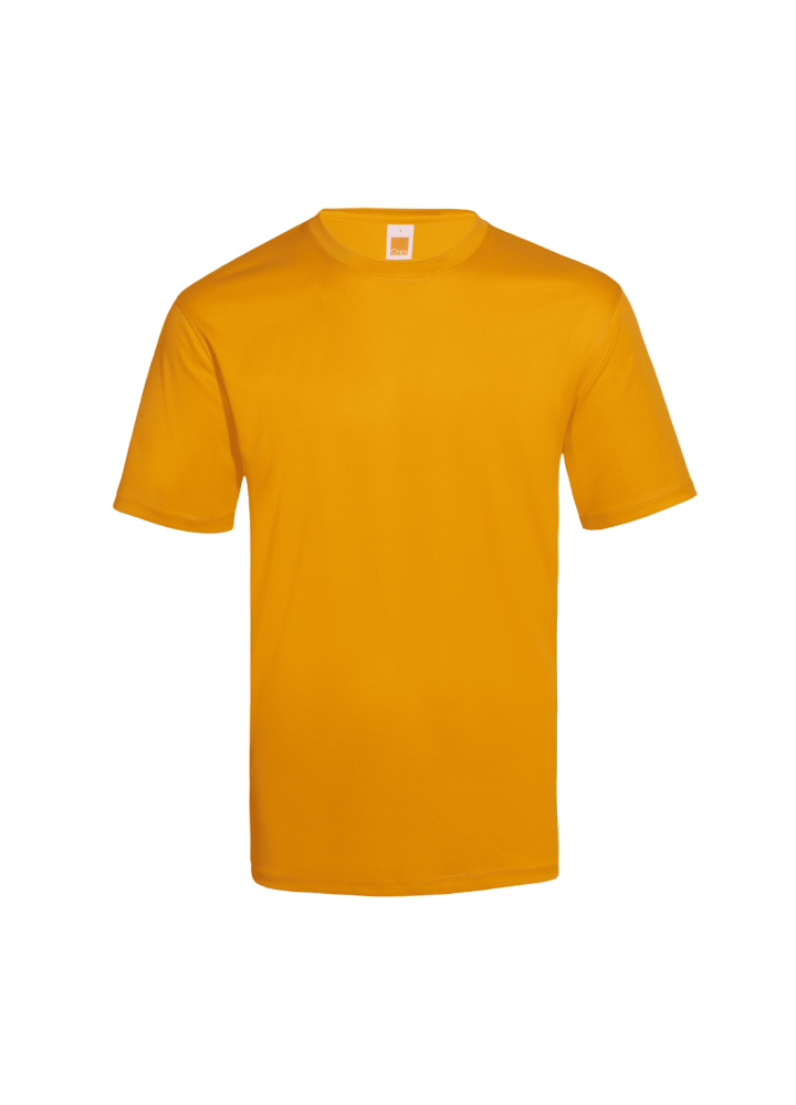 QD66 - Unisex Polyester Check Jacquard Antibac T-Shirt 140gsm