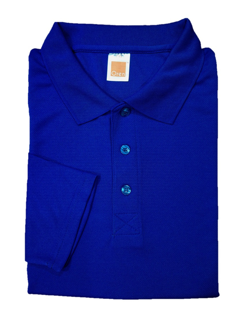 QD67 - Unisex 100% Microfibre Eyelet Long Sleeve Polo Shirt 160gsm