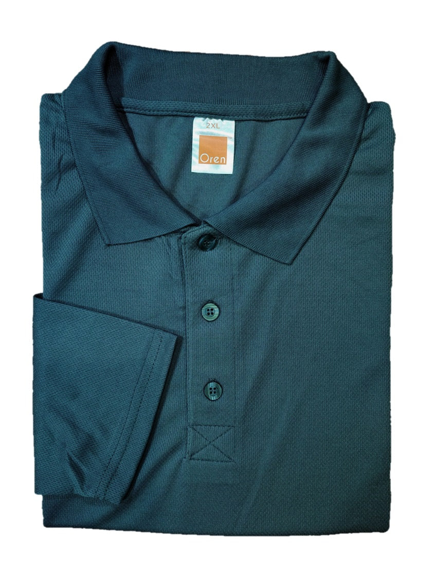 QD67 - Unisex 100% Microfibre Eyelet Long Sleeve Polo Shirt 160gsm