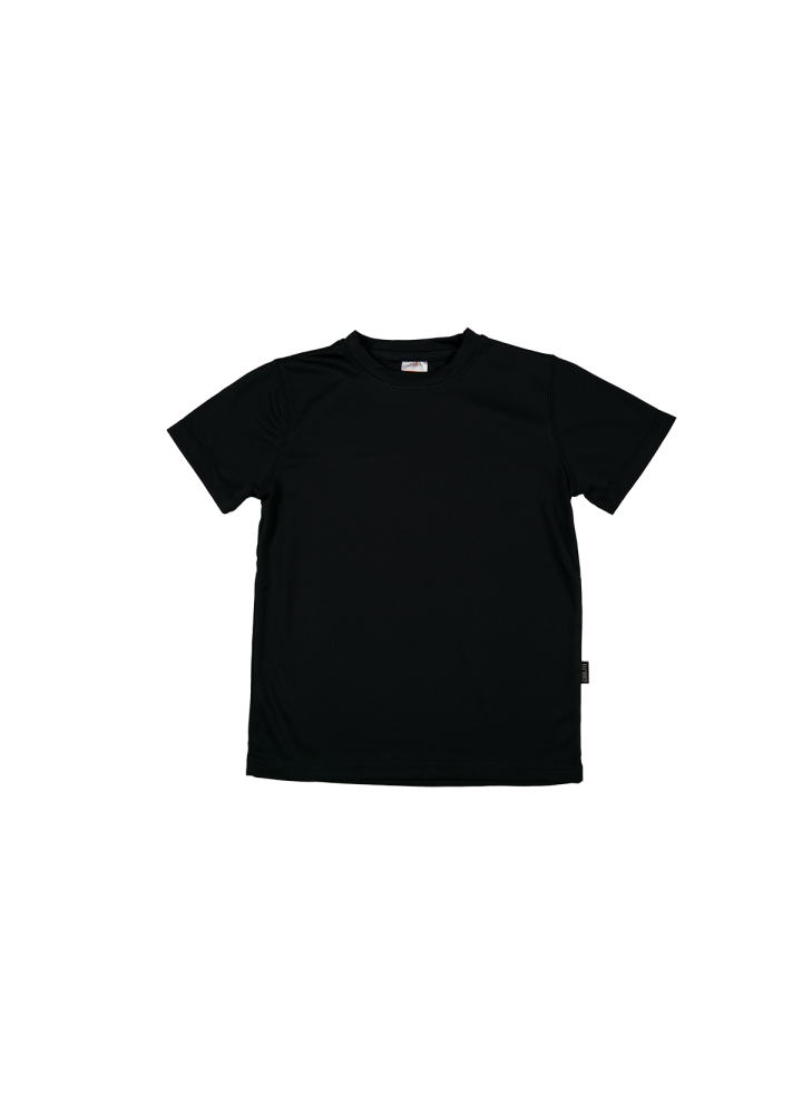 QD68 - Kids Microfibre Eyelet Short Sleeve T-Shirt 160gsm