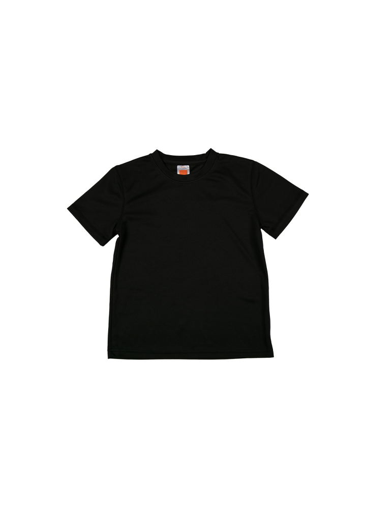 QD68 - Kids Microfibre Eyelet Short Sleeve T-Shirt 160gsm