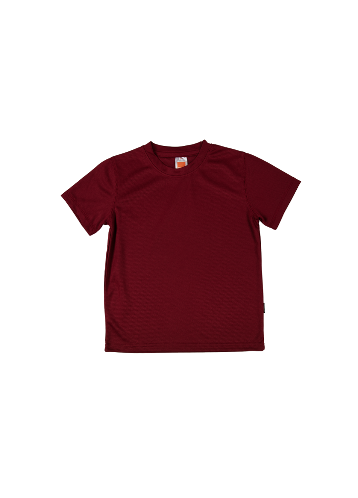 QD68 - Kids Microfibre Eyelet Short Sleeve T-Shirt 160gsm