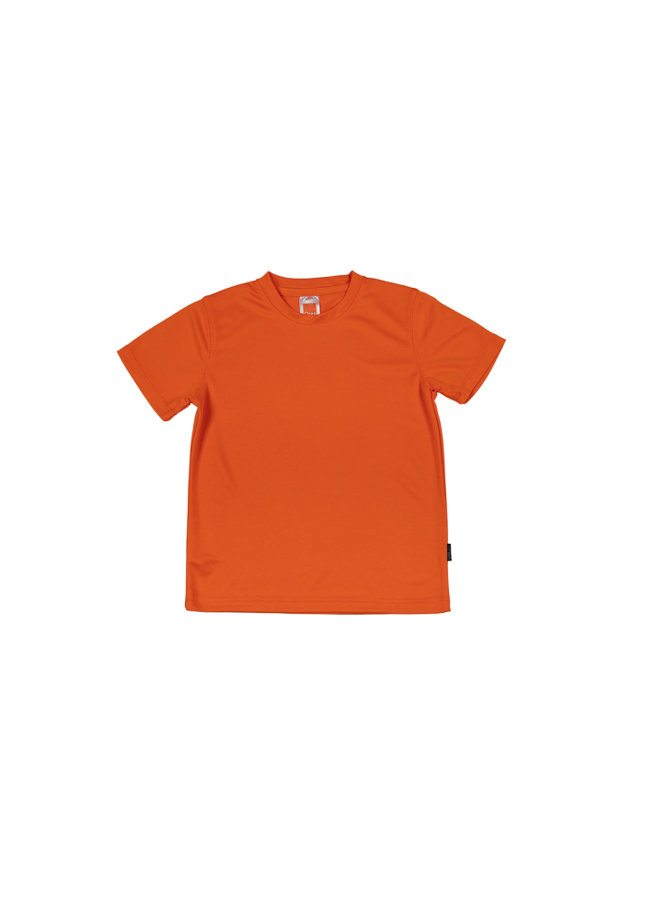 QD68 - Kids Microfibre Eyelet Short Sleeve T-Shirt 160gsm