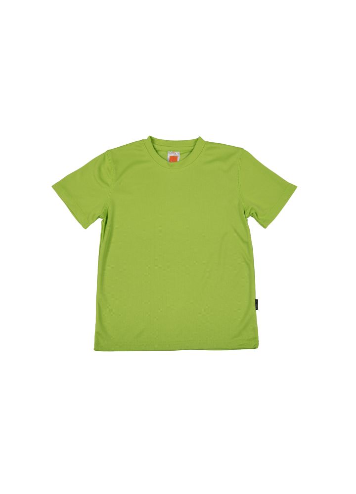 QD68 - Kids Microfibre Eyelet Short Sleeve T-Shirt 160gsm