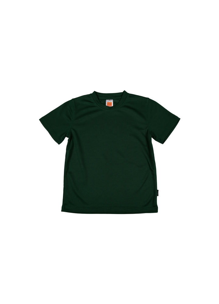 QD68 - Kids Microfibre Eyelet Short Sleeve T-Shirt 160gsm