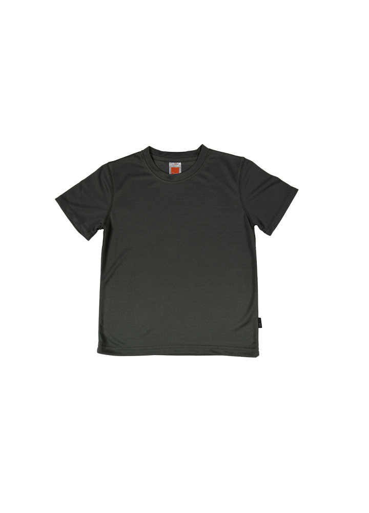 QD68 - Kids Microfibre Eyelet Short Sleeve T-Shirt 160gsm
