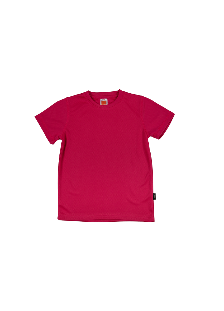 QD68 - Kids Microfibre Eyelet Short Sleeve T-Shirt 160gsm