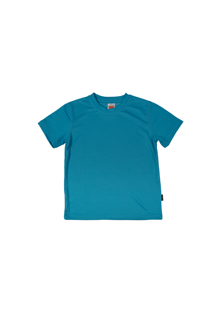 QD68 - Kids Microfibre Eyelet Short Sleeve T-Shirt 160gsm