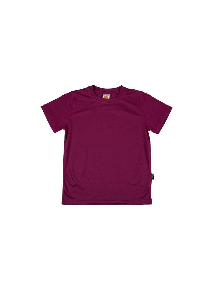 QD68 - Kids Microfibre Eyelet Short Sleeve T-Shirt 160gsm