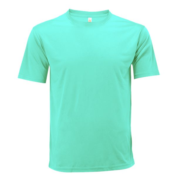 QD72 - Unisex 100% Microfibre Mini Eyelet T-Shirt 150gsm