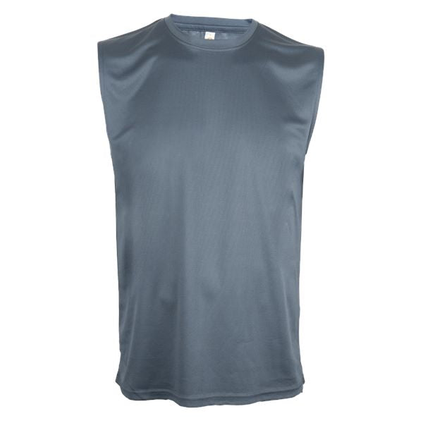 QD73 - Unisex 100% Microfibre Mini Eyelet Tank Top 150gsm