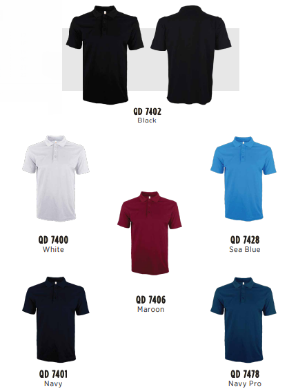 QD74 - Unisex CVC Polo Shirt 200gsm