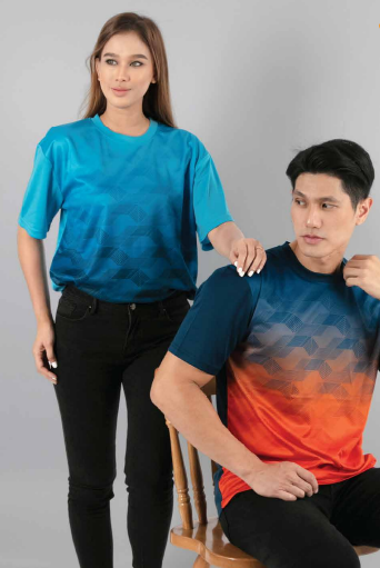 QD77 - Unisex Sublimation Mini Eyelet T-Shirt 150gsm