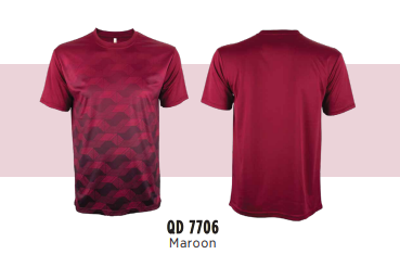 QD77 - Unisex Sublimation Mini Eyelet T-Shirt 150gsm