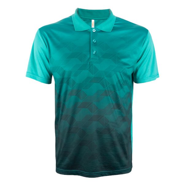 QD78 - Unisex Sublimation Mini Eyelet Polo Shirt 150gsm