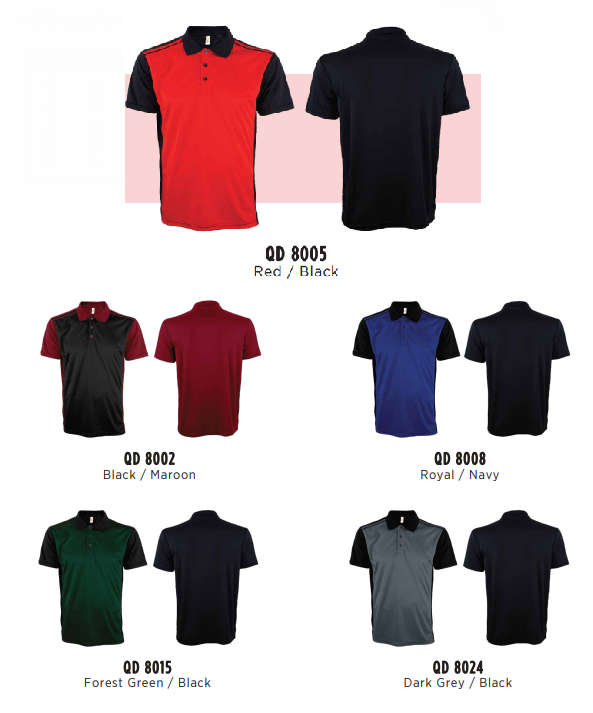 QD80 - Unisex Microfibre Mini Eyelet Polo Shirt 150gsm