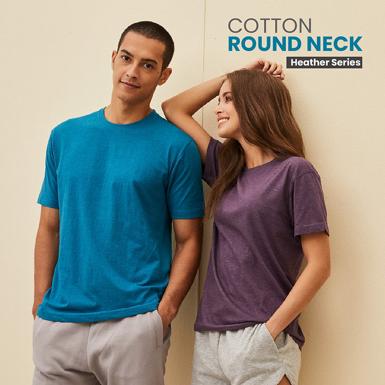 RC04 - Roundneck Heather Blend Cotton 160GSM