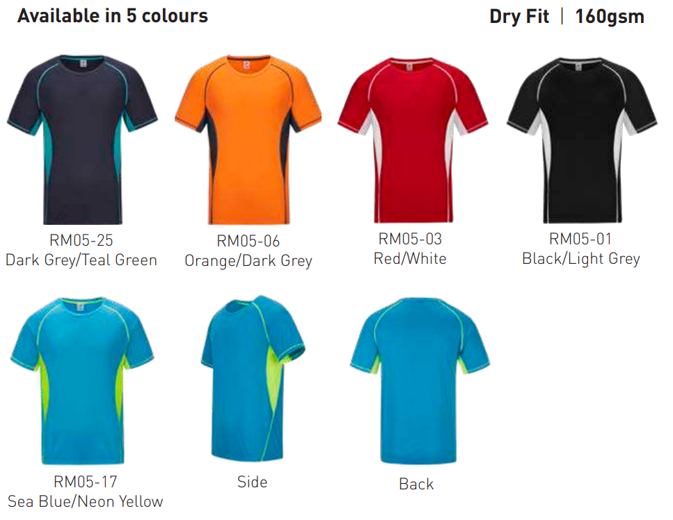 RM05 - Microfiber Round Neck 160GSM