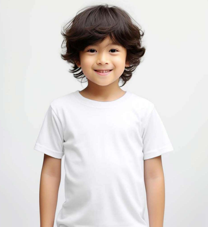 RMK01 - Kids Basic Microfiber Round Neck 160GSM