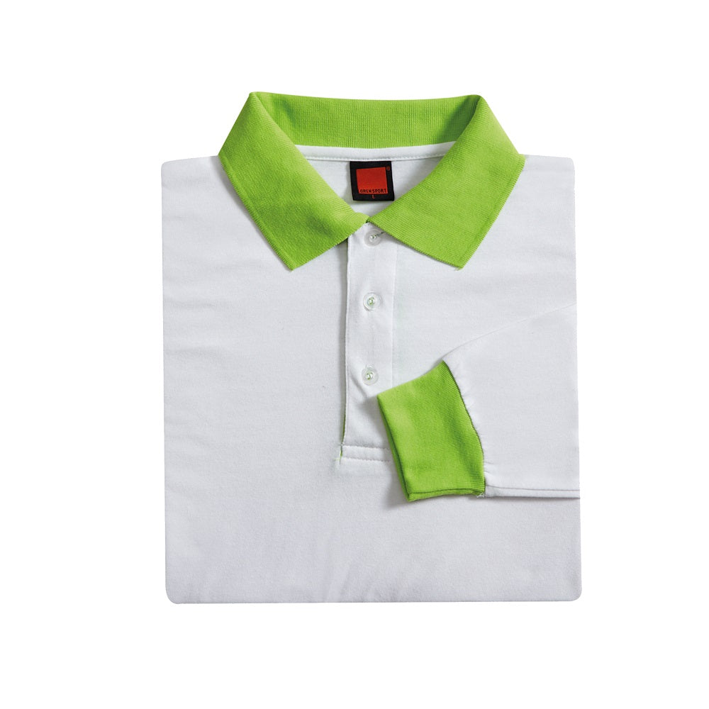 SJ03 - Unisex TC Long Sleeve Polo Shirt 175gsm