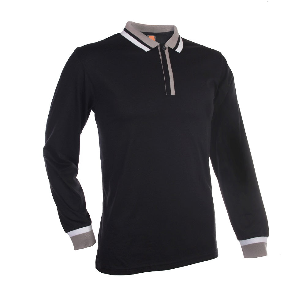 SJ05 - Unisex TC Long Sleeve Polo Shirt 175gsm