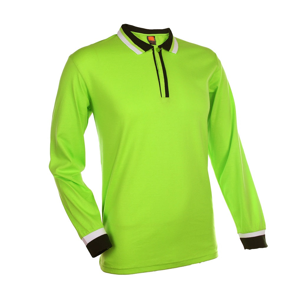 SJ05 - Unisex TC Long Sleeve Polo Shirt 175gsm