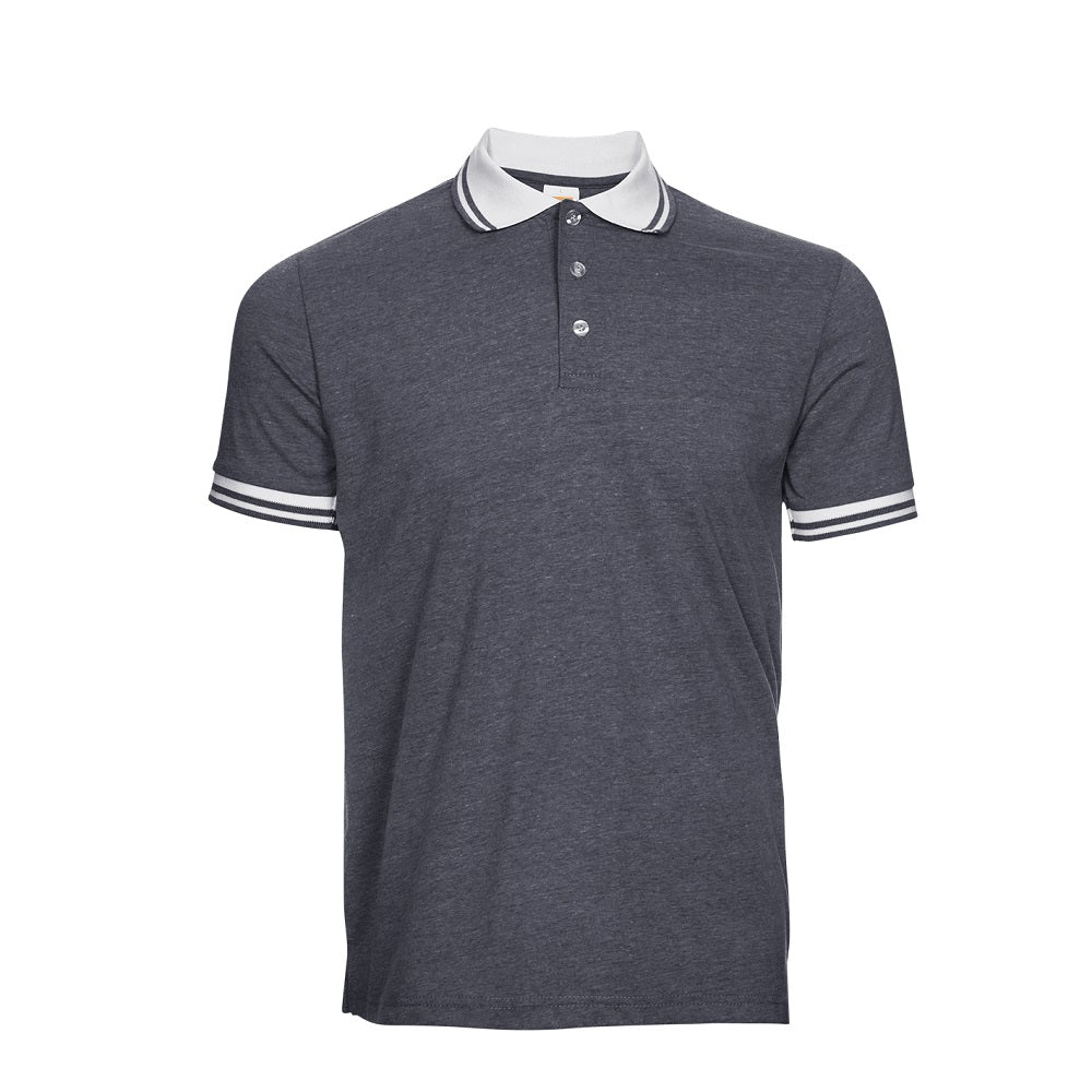 SJ08 - Unisex TC Polo Shirt Tipped Collar & Cuff 175gsm