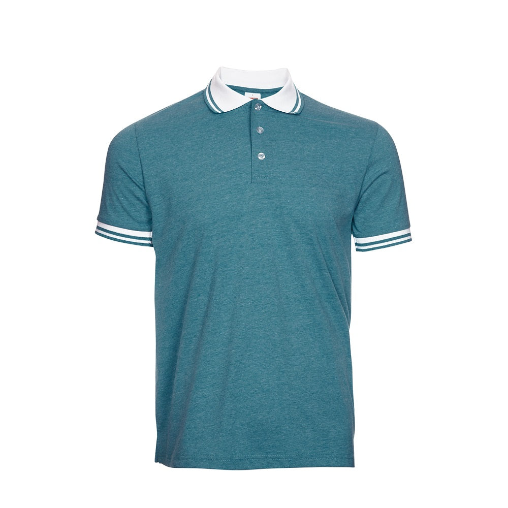 SJ08 - Unisex TC Polo Shirt Tipped Collar & Cuff 175gsm