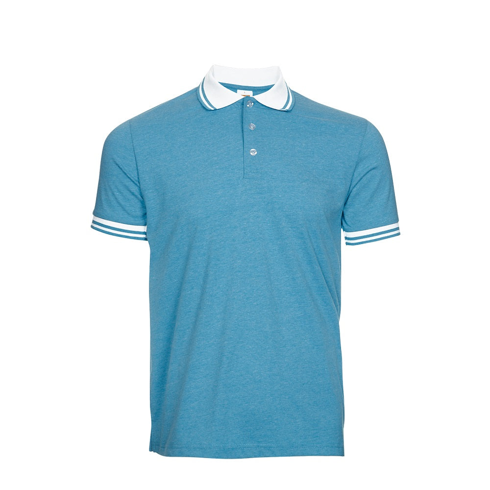 SJ08 - Unisex TC Polo Shirt Tipped Collar & Cuff 175gsm