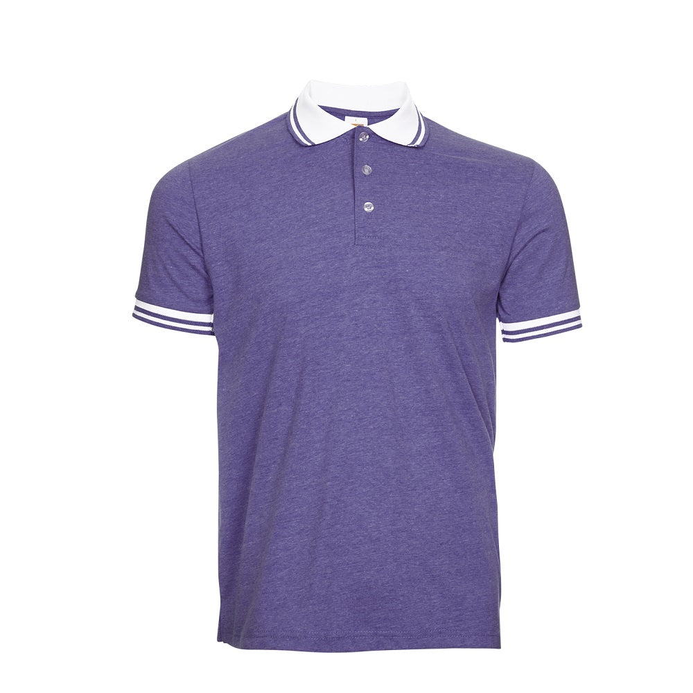 SJ08 - Unisex TC Polo Shirt Tipped Collar & Cuff 175gsm