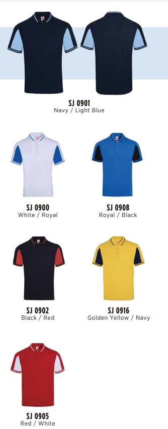 SJ09 - Unisex TC Polo Shirt Tipped Collar & Cuff 175gsm