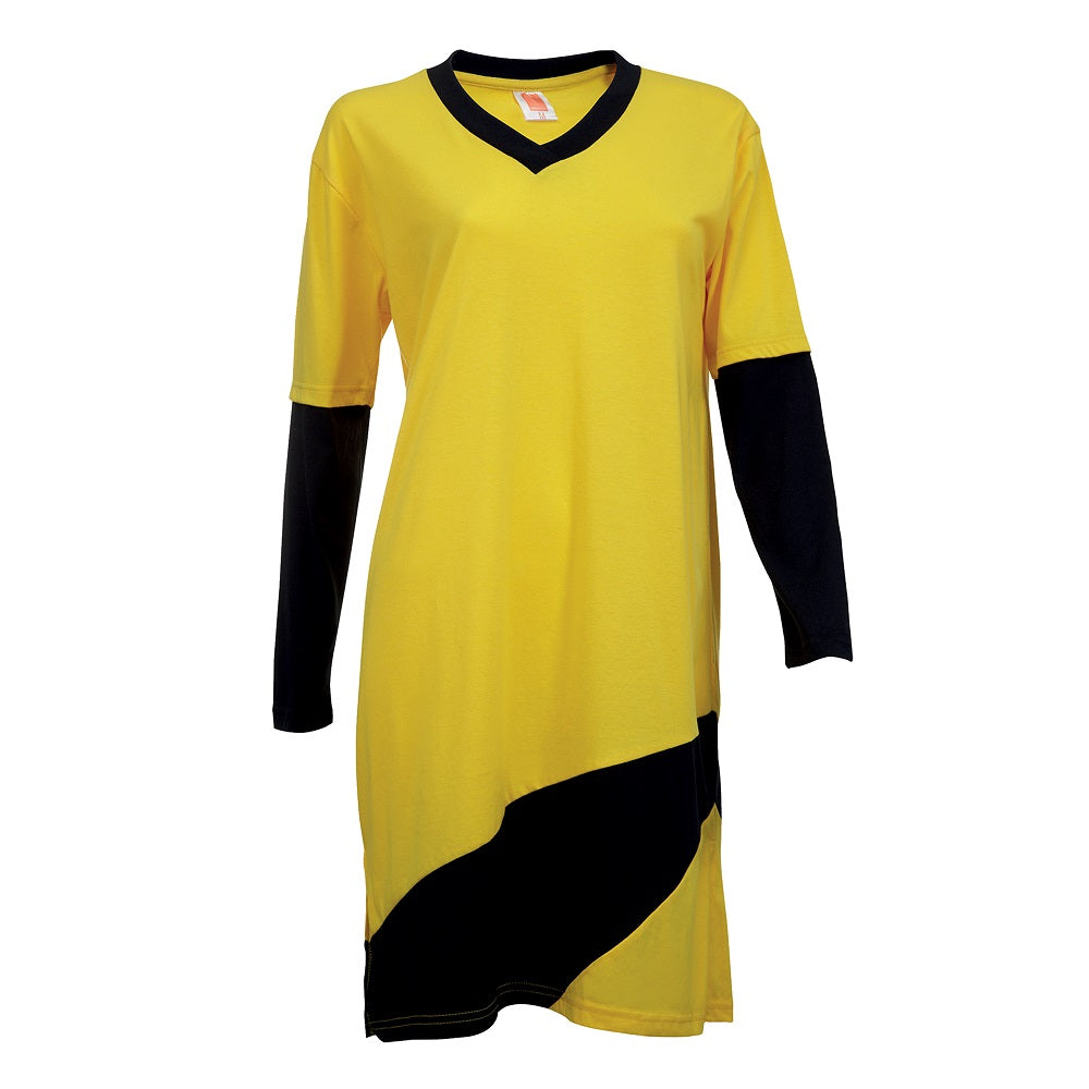 SK01 - FEMALE TC V-Neck Long Sleeve Muslimah 175gsm