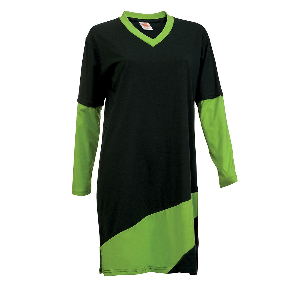 SK01 - FEMALE TC V-Neck Long Sleeve Muslimah 175gsm