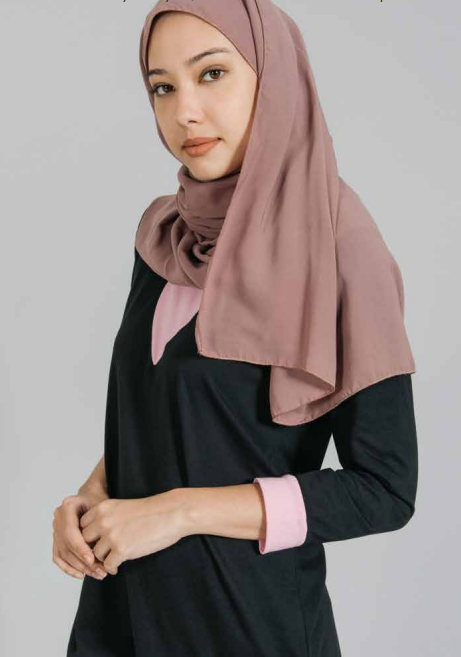 SK03 - FEMALE TC Round Neck Long Sleeve Muslimah 175gsm