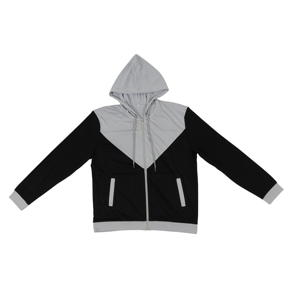 SS 11 - UNISEX POLYESTER INTERLOCK Full-Zip Hoodie 150gsm
