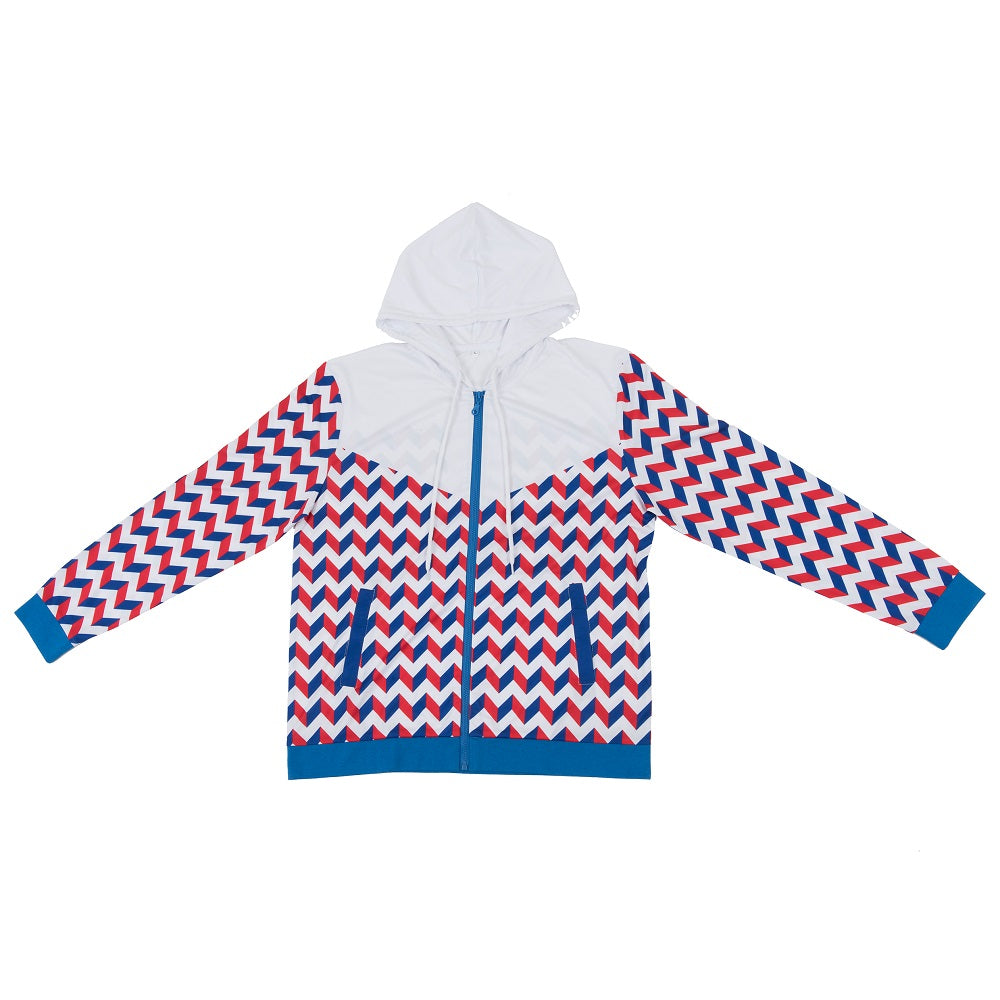 SS 11 - UNISEX POLYESTER INTERLOCK Full-Zip Hoodie 150gsm