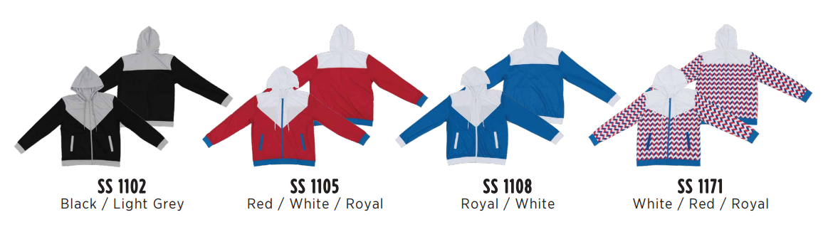 SS 11 - UNISEX POLYESTER INTERLOCK Full-Zip Hoodie 150gsm