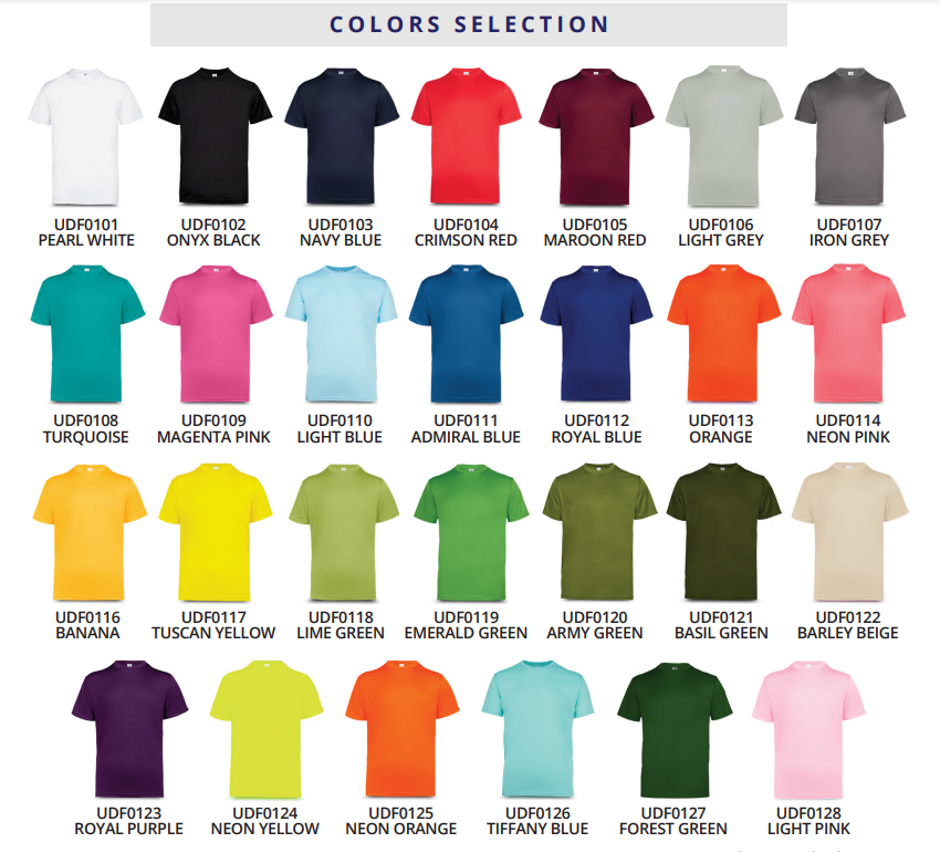 UDF01 - Ultifresh Performance Crew Neck T-Shirt (Unisex)