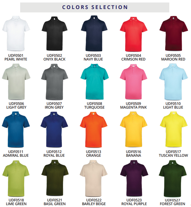 UDF05 - Ultifresh Performance Dri-Fit Polo T-Shirt (Unisex)
