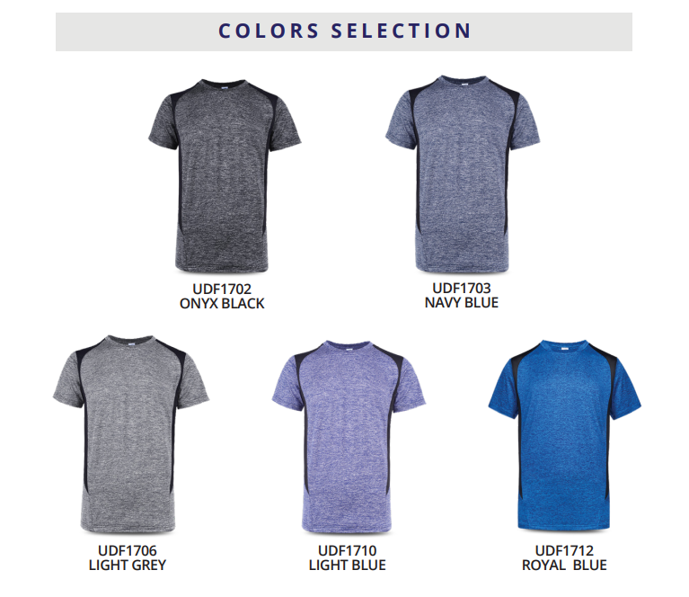 UDF17 - Ultifresh Heather Edge Crew Neck T-Shirt (Unisex)