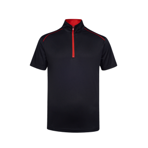 UDF20 - Ultifresh Oriental Zip Up Collar Polo T-Shirt (Unisex)