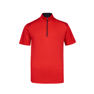 UDF20 - Ultifresh Oriental Zip Up Collar Polo T-Shirt (Unisex)