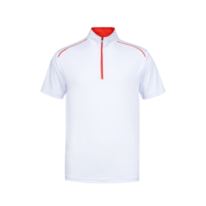 UDF20 - Ultifresh Oriental Zip Up Collar Polo T-Shirt (Unisex)